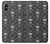 S2371 スカルヴィンテージモノクロのパターン Skull Vintage Monochrome Pattern iPhone X, iPhone XS バックケース、フリップケース・カバー