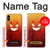 S2454 可愛い赤い小悪魔漫画 Red Cute Little Devil Cartoon iPhone X, iPhone XS バックケース、フリップケース・カバー
