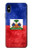 S3022 ハイチ旗 Haiti Flag iPhone X, iPhone XS バックケース、フリップケース・カバー