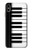 S3078 黒と白のピアノキーボード Black and White Piano Keyboard iPhone XS Max バックケース、フリップケース・カバー