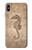 S3214 タツノオトシゴスケルトン化石 Seahorse Skeleton Fossil iPhone XS Max バックケース、フリップケース・カバー