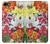 S3205 レトロ花 Retro Art Flowers iPhone 7, iPhone 8 バックケース、フリップケース・カバー
