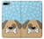 S2669 犬の足 骨 可愛い漫画のパターン Cute Dog Paws Bones Cartoon iPhone 7 Plus, iPhone 8 Plus バックケース、フリップケース・カバー
