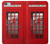S0058 ロンドン〔イギリス〕の赤い電話ボックス Classic British Red Telephone Box iPhone 6 6S バックケース、フリップケース・カバー