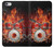 S1431 スカル ドラム ファイア ロック音楽 Skull Drum Fire Rock iPhone 6 6S バックケース、フリップケース・カバー