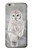 S1566 白フクロウ シロフクロウ Snowy Owl White Owl iPhone 6 6S バックケース、フリップケース・カバー