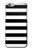 S1596 黒と白のストライプ Black and White Striped iPhone 6 6S バックケース、フリップケース・カバー