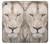S2399 ホワイトライオンの顔 White Lion Face iPhone 6 6S バックケース、フリップケース・カバー