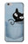 S2641 ポケット黒猫 Pocket Black Cat iPhone 6 6S バックケース、フリップケース・カバー
