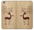 S3081 トナカイ Wooden Raindeer Graphic Printed iPhone 6 6S バックケース、フリップケース・カバー