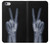 S3101 X線平和サイン手指 X-ray Peace Sign Fingers iPhone 6 6S バックケース、フリップケース・カバー