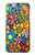 S3281 カラフルなヒッピーの花のパターン Colorful Hippie Flowers Pattern iPhone 6 6S バックケース、フリップケース・カバー