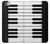 S3078 黒と白のピアノキーボード Black and White Piano Keyboard iPhone 6 Plus, iPhone 6s Plus バックケース、フリップケース・カバー
