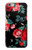 S3112 黒バラ パターン Rose Floral Pattern Black iPhone 6 Plus, iPhone 6s Plus バックケース、フリップケース・カバー