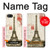 S2108 エッフェル塔パリポストカード Eiffel Tower Paris Postcard iPhone 5 5S SE バックケース、フリップケース・カバー