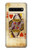 S2833 ポーカーカード ハートの女王 Poker Card Queen Hearts Samsung Galaxy S10 5G バックケース、フリップケース・カバー