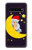 S2849 かわいいスリーピーフクロウ Cute Sleepy Owl Moon Night Samsung Galaxy S10 5G バックケース、フリップケース・カバー