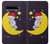 S2849 かわいいスリーピーフクロウ Cute Sleepy Owl Moon Night Samsung Galaxy S10 5G バックケース、フリップケース・カバー