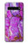 S2907 パープルターコイズ宝石グラフィックプリント Purple Turquoise Stone Samsung Galaxy S10 5G バックケース、フリップケース・カバー