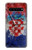 S3313 クロアチアflag Vintage Football Graphic Croatia Flag Vintage Football Graphic Samsung Galaxy S10 5G バックケース、フリップケース・カバー