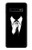 S1591 ブラックスーツで匿名の男 Anonymous Man in Black Suit Samsung Galaxy S10 Plus バックケース、フリップケース・カバー
