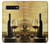 S2042 ブドウのボトルと赤ワインのグラス A Grape Vineyard Grapes Bottle and Glass of Red Wine Samsung Galaxy S10 Plus バックケース、フリップケース・カバー