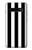 S2297 黒と白の縦縞 Black and White Vertical Stripes Samsung Galaxy S10 Plus バックケース、フリップケース・カバー