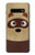 S2825 かわいいアライグマ Cute Cartoon Raccoon Samsung Galaxy S10 Plus バックケース、フリップケース・カバー