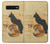 S3229 ヴィンテージ猫ポスター Vintage Cat Poster Samsung Galaxy S10 Plus バックケース、フリップケース・カバー