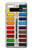 S3243 水彩絵の具セット Watercolor Paint Set Samsung Galaxy S10 Plus バックケース、フリップケース・カバー