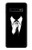S1591 ブラックスーツで匿名の男 Anonymous Man in Black Suit Samsung Galaxy S10 バックケース、フリップケース・カバー
