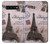 S2211 パリエッフェル塔ポストカード Paris Postcard Eiffel Tower Samsung Galaxy S10 バックケース、フリップケース・カバー