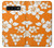 S2245 ハワイのハイビスカスオレンジ柄 Hawaiian Hibiscus Orange Pattern Samsung Galaxy S10 バックケース、フリップケース・カバー