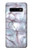 S2316 ダークブルーマーブルグラフィック Dark Blue Marble Texture Graphic Print Samsung Galaxy S10 バックケース、フリップケース・カバー