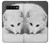 S2569 ホワイト北極キツネ White Arctic Fox Samsung Galaxy S10 バックケース、フリップケース・カバー