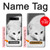 S2569 ホワイト北極キツネ White Arctic Fox Samsung Galaxy S10 バックケース、フリップケース・カバー