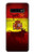 S2984 スペインサッカー Spain Football Soccer Flag Samsung Galaxy S10 バックケース、フリップケース・カバー