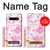 S3036 ピンクフラワーフローラ Pink Sweet Flower Flora Samsung Galaxy S10 バックケース、フリップケース・カバー