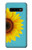 S3039 ひまわり Vintage Sunflower Blue Samsung Galaxy S10 バックケース、フリップケース・カバー