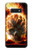 S0863 地獄火スカル Hell Fire Skull Samsung Galaxy S10e バックケース、フリップケース・カバー