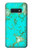 S2377 ターコイズの宝石用原石のグラフィックプリント Turquoise Gemstone Texture Graphic Printed Samsung Galaxy S10e バックケース、フリップケース・カバー
