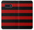 S2638 黒と赤のストライプ Black and Red Striped Samsung Galaxy S10e バックケース、フリップケース・カバー