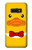 S2760 イエロー アヒル タキシード 漫画 Yellow Duck Tuxedo Cartoon Samsung Galaxy S10e バックケース、フリップケース・カバー