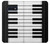 S3078 黒と白のピアノキーボード Black and White Piano Keyboard Samsung Galaxy S10e バックケース、フリップケース・カバー