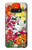 S3205 レトロ花 Retro Art Flowers Samsung Galaxy S10e バックケース、フリップケース・カバー