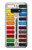 S3243 水彩絵の具セット Watercolor Paint Set Samsung Galaxy S10e バックケース、フリップケース・カバー
