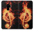 S0493 音楽ノート火災 Music Note Burn Samsung Galaxy S9 Plus バックケース、フリップケース・カバー