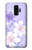 S2361 紫の花 Purple White Flowers Samsung Galaxy S9 Plus バックケース、フリップケース・カバー