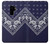 S3357 ネイビーブルーバンダナパターン Navy Blue Bandana Pattern Samsung Galaxy S9 Plus バックケース、フリップケース・カバー