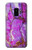 S2907 パープルターコイズ宝石グラフィックプリント Purple Turquoise Stone Samsung Galaxy S9 バックケース、フリップケース・カバー